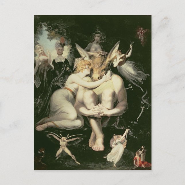 Titania Awakes, Surrounded by Attendant Postcard (Front)