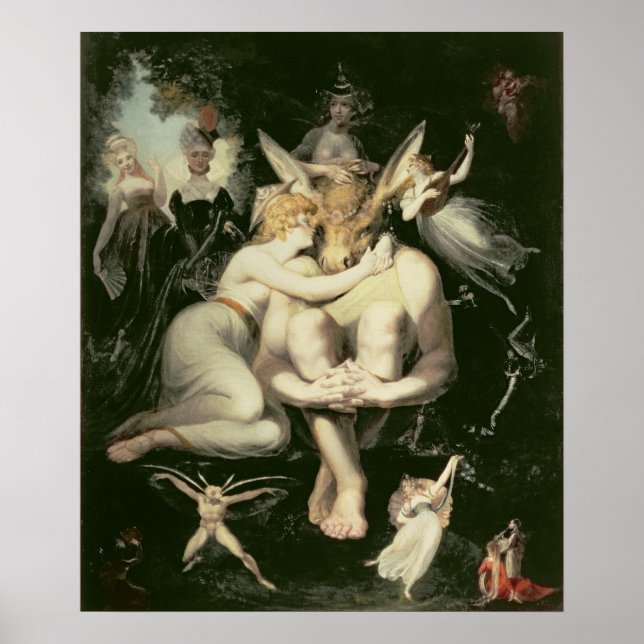 Titania Awakes, Surrounded by Attendant Poster (Front)