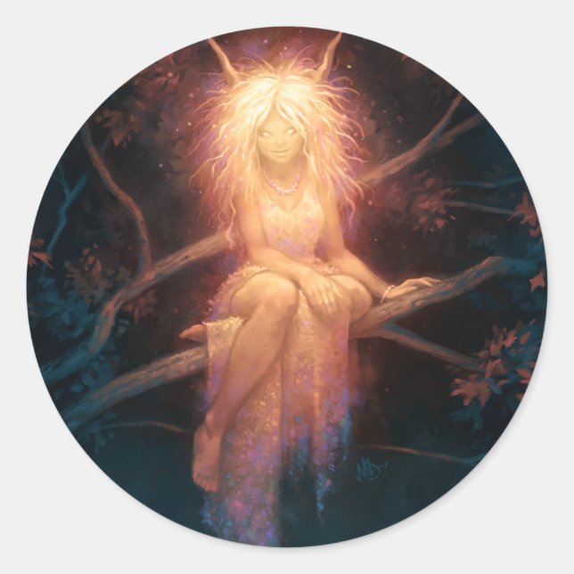 Titania Classic Round Sticker (Front)