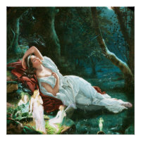 Titania Sleeping in the Moonlight Simmons Fae Art