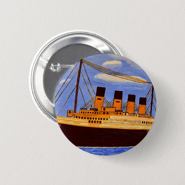 Titanic 2 @ 6 cm round badge (Front & Back)