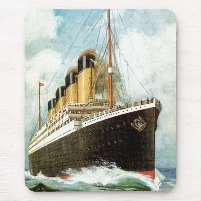 Titanic at Sea Mouse Pad (Front)