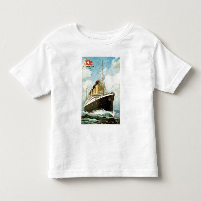 Titanic at Sea Toddler Ringer T Toddler T-Shirt (Front)
