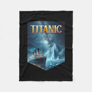 Titanic Cruise Ship Iceberg 1912 Rms Voyage Men Wo Fleece Blanket