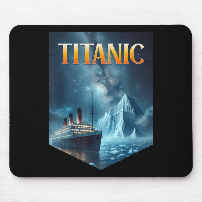 Titanic Cruise Ship Iceberg 1912 Rms Voyage Men Wo Mouse Pad (Front)