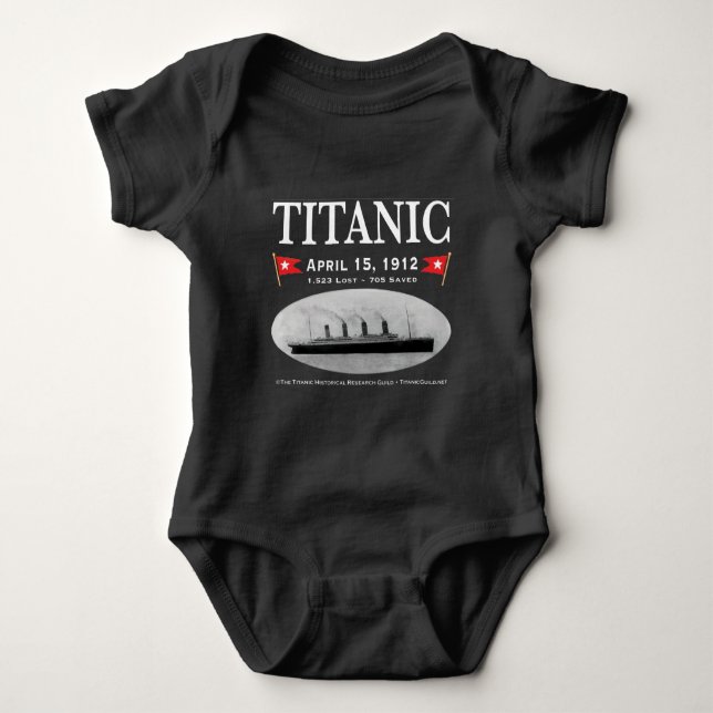 Titanic Ghost Ship Baby Bodysuit (Front)