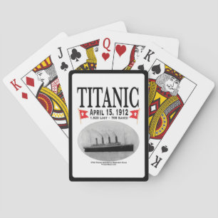 Titanic Ghost Ship Bicycle Playing Cards (white)