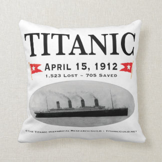 Titanic Ghost Ship Pillow Throw Pillow 20"x20"