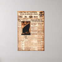 Titanic Is Reported Sinking Sepia Vintage Maritime