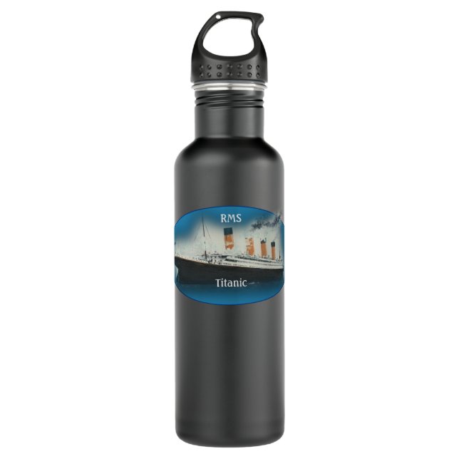 Titanic Maritime Blue Ship 710 Ml Water Bottle (Front)