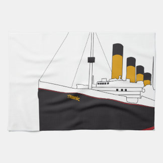 titanic original tea towel