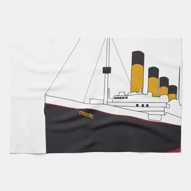 titanic original tea towel (Horizontal)