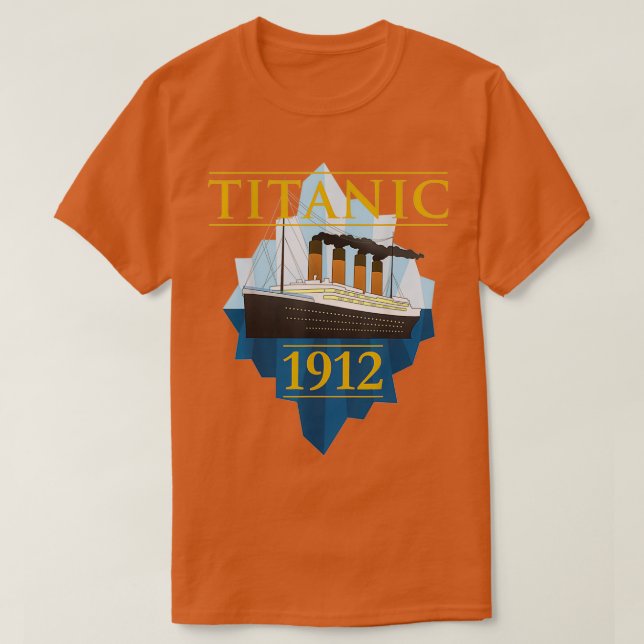 Titanic Sailing Ship Vintage CruisVessel 1912  T-Shirt (Design Front)