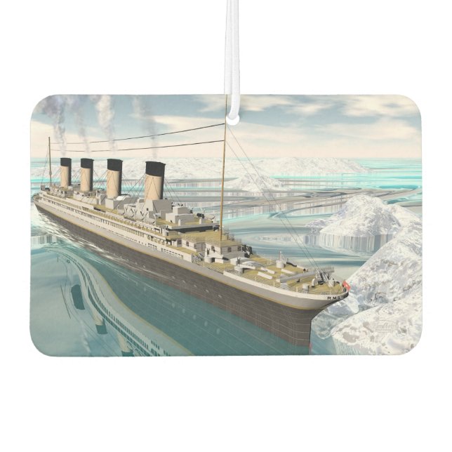 Titanic ship - 3D render Car Air Freshener (Front)