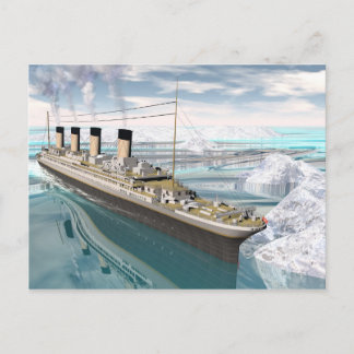 Titanic ship - 3D render Postcard