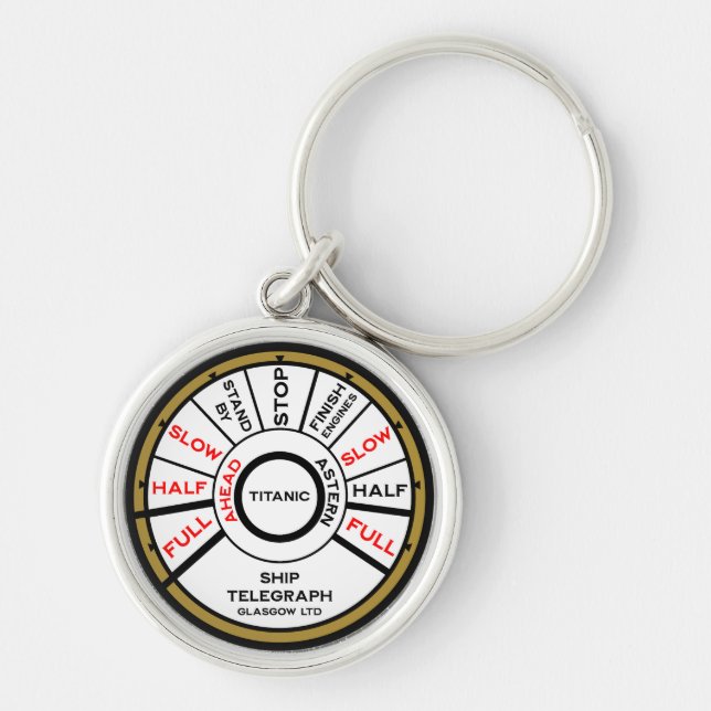 Titanic Ship Speed Key Ring (Front)