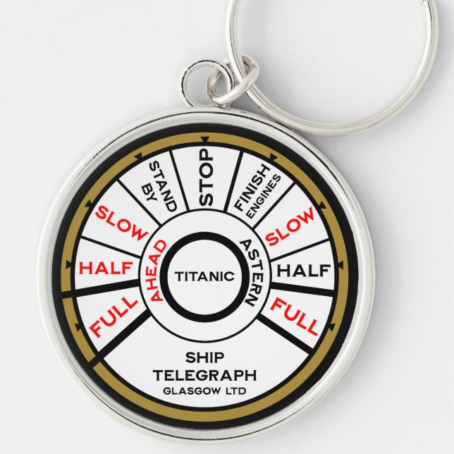 Titanic Ship Speed Key Ring (Front)