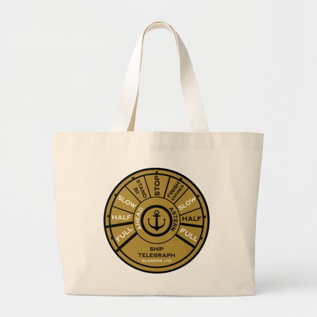 Titanic Ship Speed Large Tote Bag (Front)