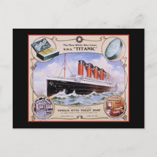 Titanic Soap Label Postcard