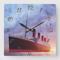 Titanic Square Wall Clock