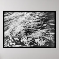 Titanic Survivors in Lifeboat 1912