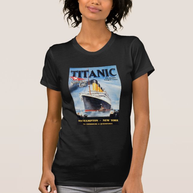 Titanic White Star Line - World's Largest Liner T-Shirt (Front)