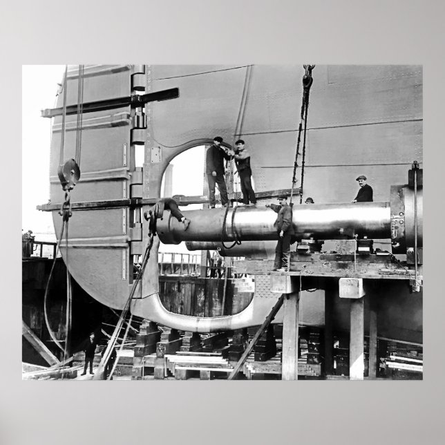 Titanic's Propellor Shafts Poster (Front)