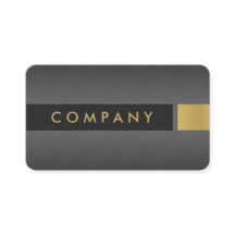 Titanium and gold professional business card