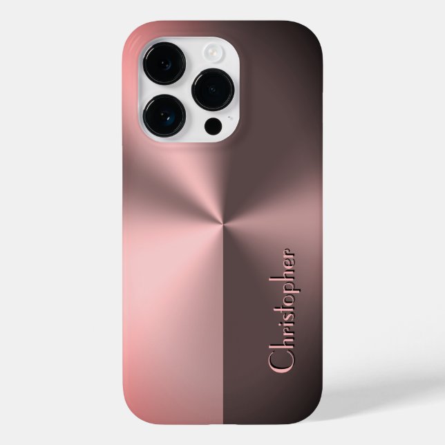 Titanium bronze stainless steel print Case-Mate iPhone case (Back)