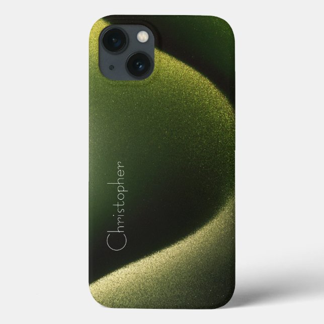 Titanium dark gren Stainless Steel Print iphone 15 Case-Mate iPhone Case (Back)