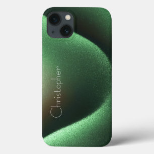 Titanium green Stainless Steel Print iphone 15  iPhone 13 Case