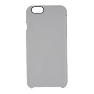 Titanium Grey Grey Colour Trend Background Clear iPhone 6/6S Case
