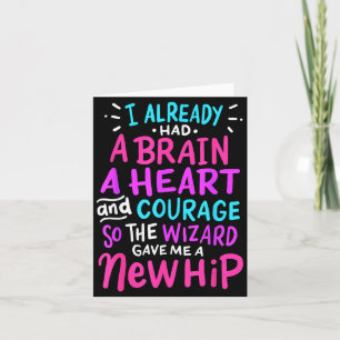 Titanium Hip Replacement Surgery Humor Funny New H Card