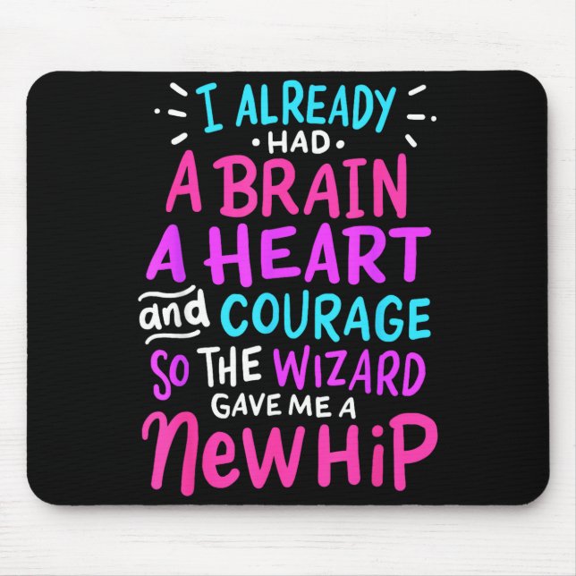 Titanium Hip Replacement Surgery Humor Funny New H Mouse Pad (Front)