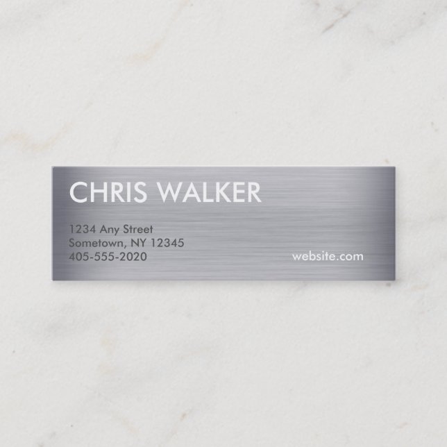 Titanium metal texture mini cards (Front)