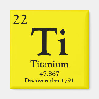 Titanium Periodic Table Magnet