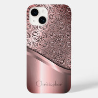 Titanium Polished bronze Radial Metallic iphone 15