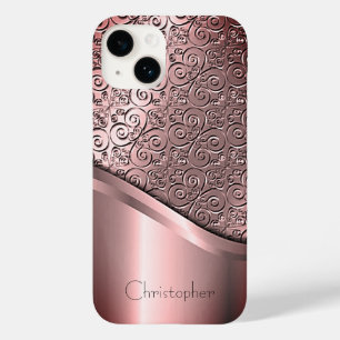 Titanium Polished bronze Radial Metallic iphone 15 Case-Mate iPhone 14 Case