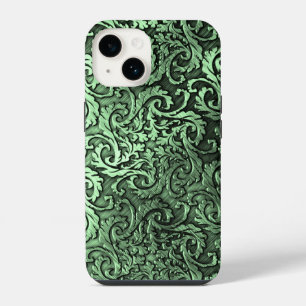 Titanium Polished green Radial Metallic iphone 15 14 Case