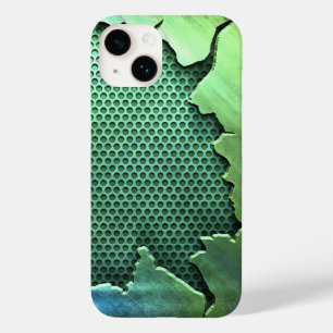 Titanium Polished green Radial Metallic iphone 15 Case-Mate iPhone 14 Case