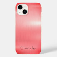 Titanium red Stainless Steel Print iphone 15