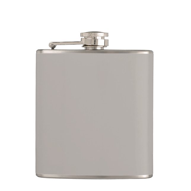 Titanium Shadow Hip Flask (Front)
