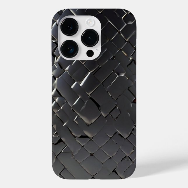 Titanium silver stainless steel print Case-Mate iPhone case (Back)
