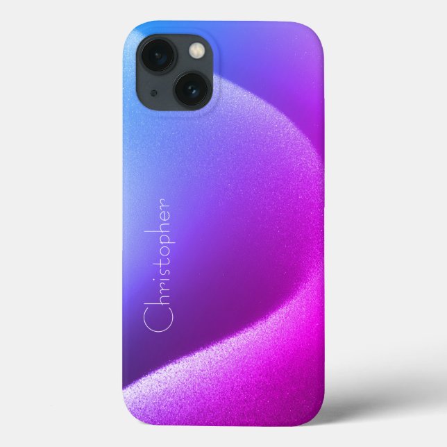 Titanium violet Stainless Steel Print iphone 15 Case-Mate iPhone Case (Back)