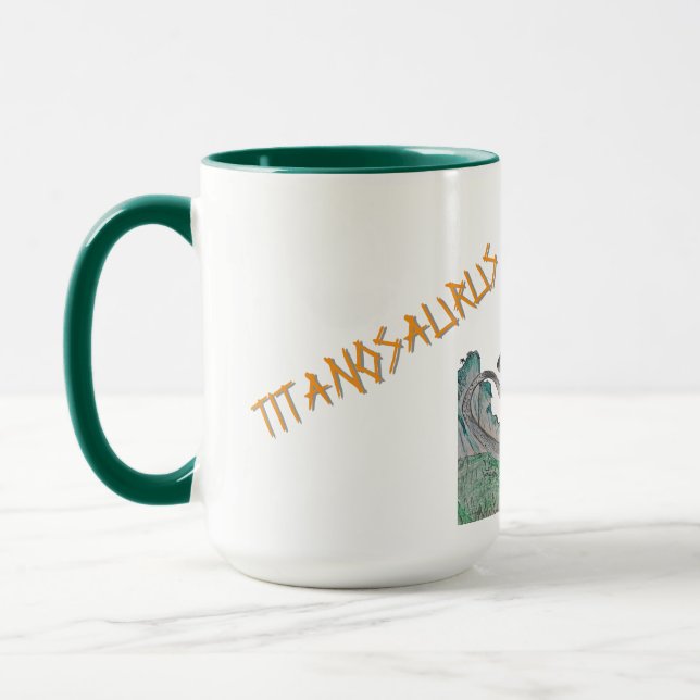 Titanosaurus The Titanic Lizard Mug (Left)