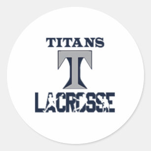 Titans Lacrosse Classic Round Sticker