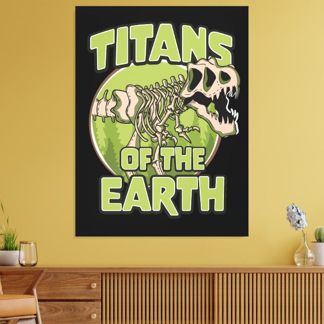 Titans of the Earth logo Canvas Print (Insitu(LivingRoom))