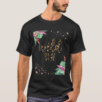Titi 2Nd Birthday Born Two Wild Second Bday Leopar T-Shirt