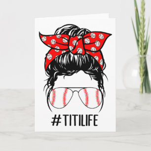 Titi Life Sell Softll Women Mothers Day Messy Bun Card