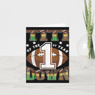 Titi Of The 1st Year Down Football First Birthday Card